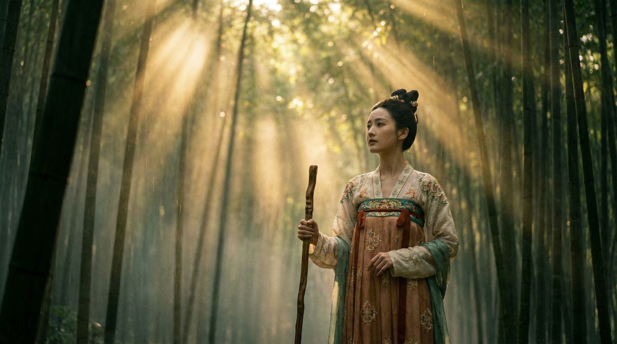 探花视频：古风微电影《竹林深处》